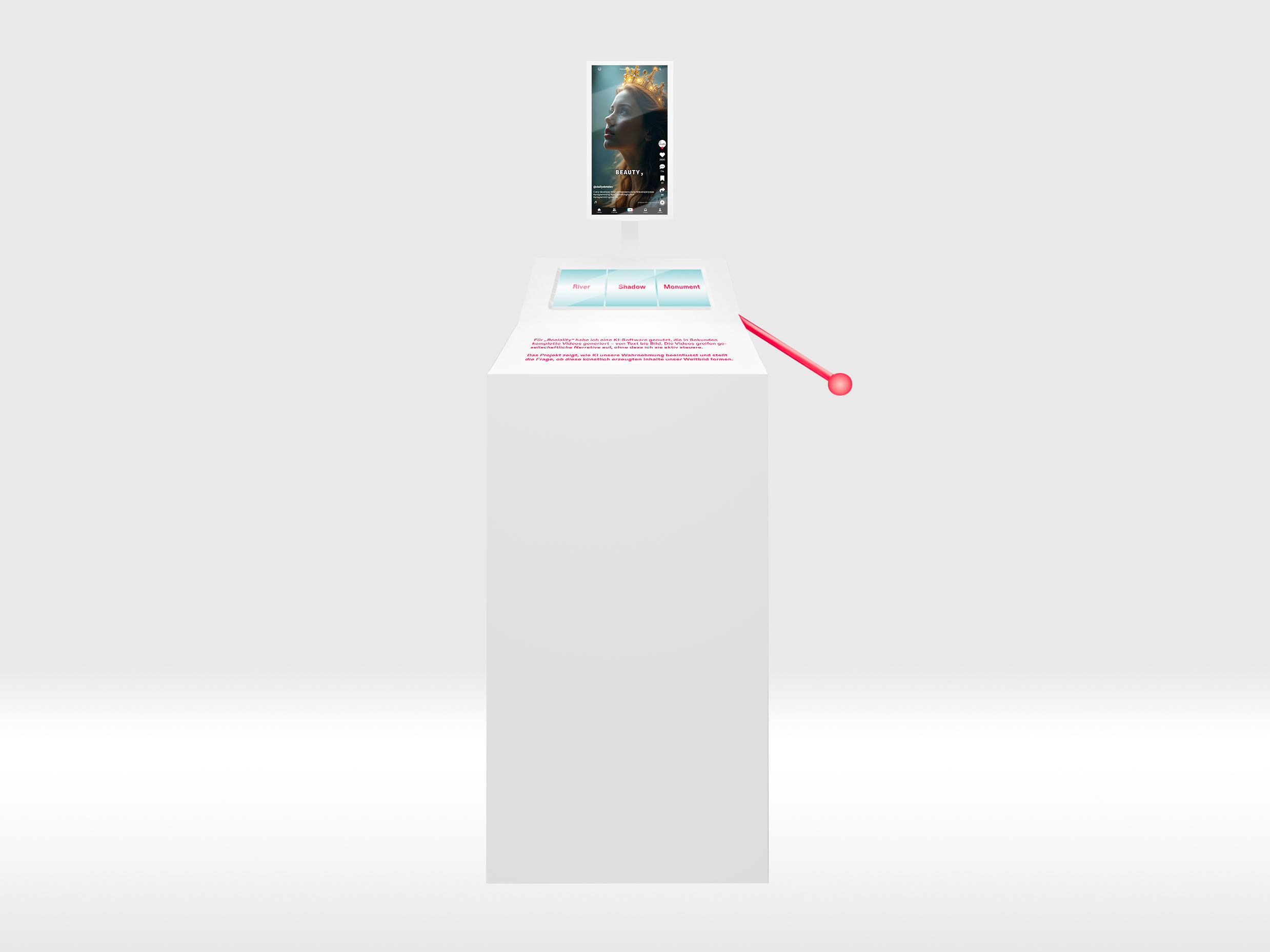 Installationsaufbau „Reelality“